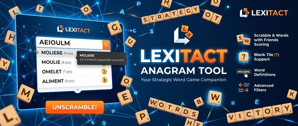 Word Unscrambler & Scrabble Solver, Anagram Tool