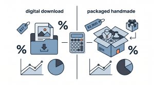 Etsy Pricing Calculator for Digital vs Physical Products