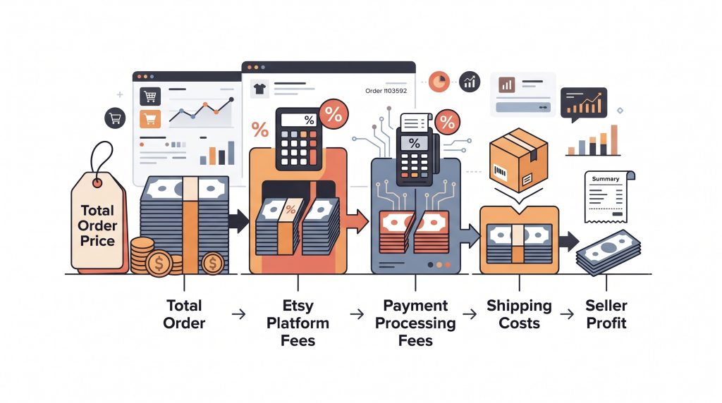 How Etsy Fees Actually Eat Your Profit in 2026